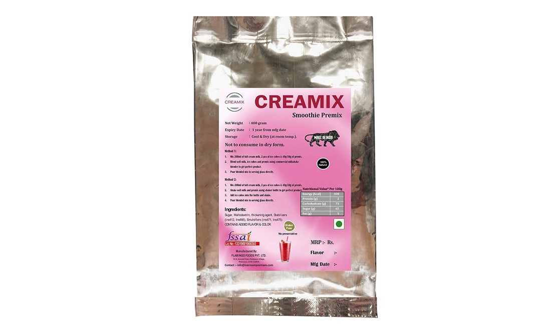 Creamix Smoothie Premix    Pack  400 grams
